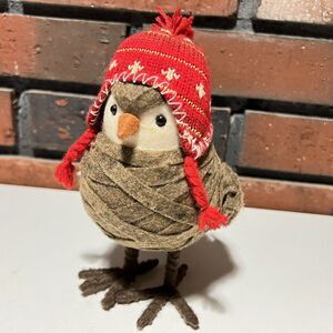 2013 Target Spritz Featherly Friend Winter Red Beanie Bird Christmas Wondershop